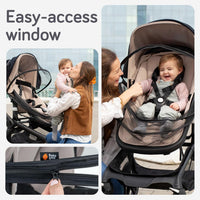 Baby Uma 2-in-1 Breathable Pram Sun Shade & Mosquito Net for Pram - UPF 50+ - liquidation.store