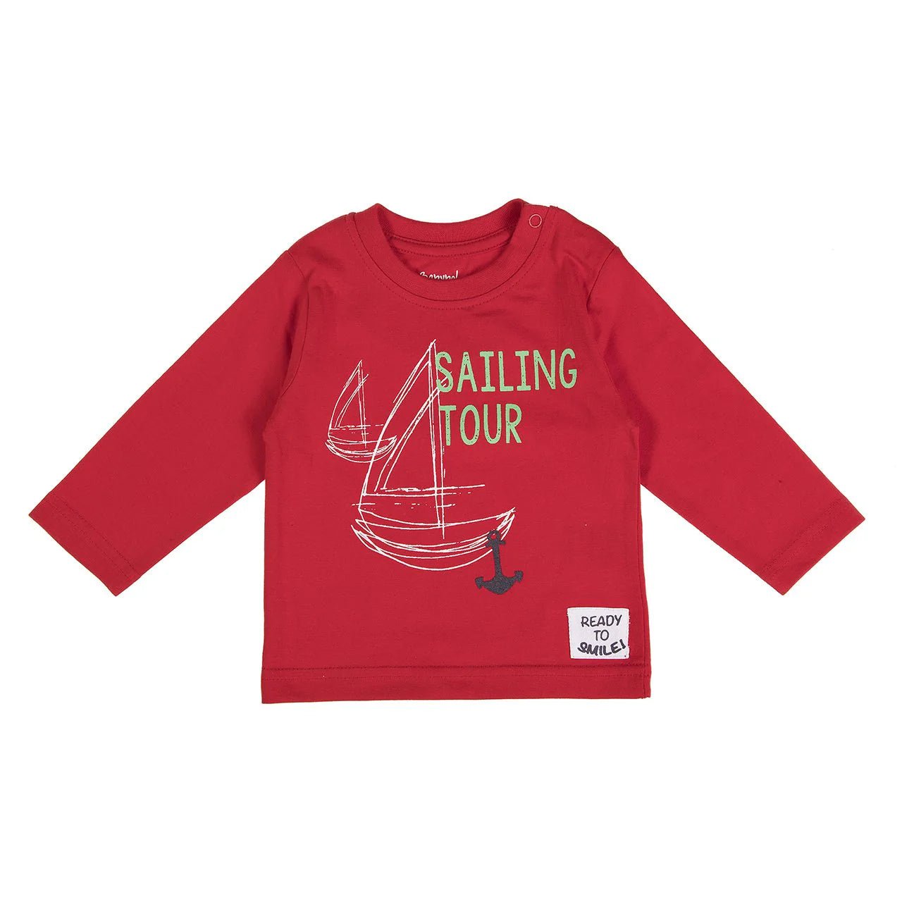 Babybol - Red Sailing Tour Kids Long Sleeve Top (Various Sizes) - liquidation.store
