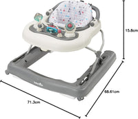 Babymoov Baby Walker 2 - in - 1 Evolutive, Compact & Musical - 9M+ - liquidation.store