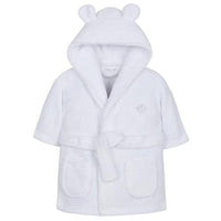 Thumbnail for Babytown Super Soft Hooded Dressing Gown - White (Various Sizes) - liquidation.store