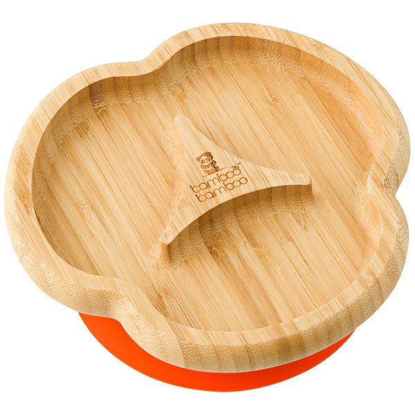 Bamboo Bamboo Toddler Divider Plate (Orange) - liquidation.store