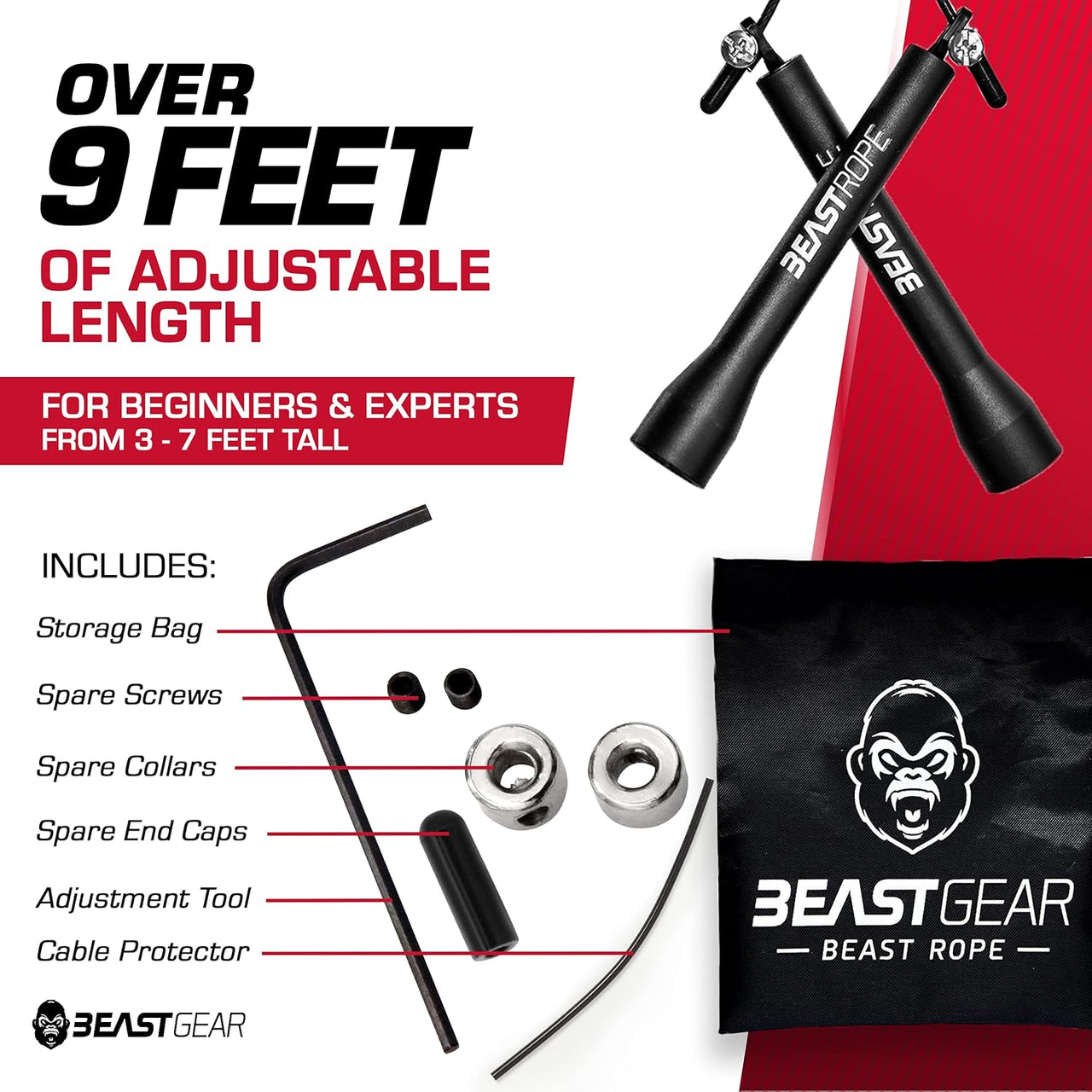 beast gear beast rope Beast Gear Skipping Rope – liquidation.store