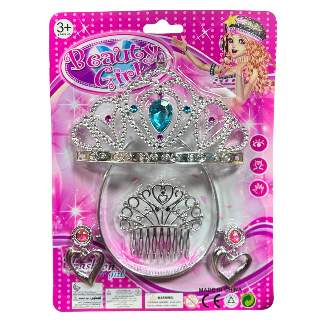 Beauty Girl Princess Tiara & Jewellery Play Set - 3Y+ - liquidation.store