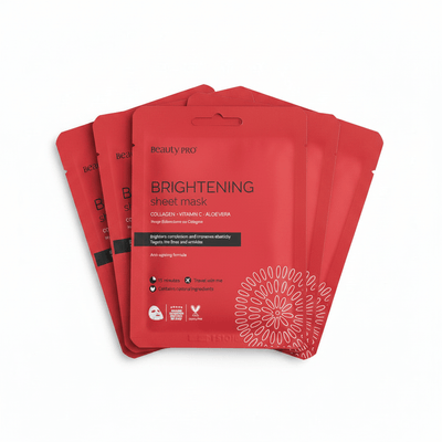Beauty Pro Collagen Vitamin C Aloe Vera Brightening Sheet Mask - liquidation.store