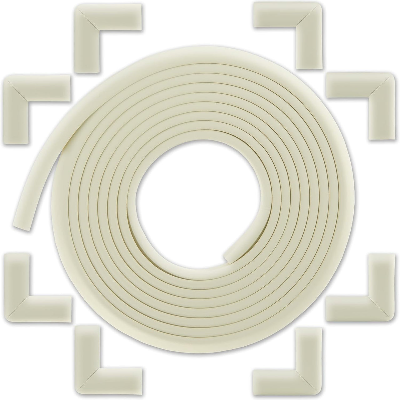 Bebe Earth 6M Baby Proofing Edge and Corner Guard Protector Set - Oyster White - liquidation.store