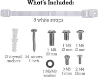 Thumbnail for Bebe Earth Furniture Straps - Anti Tip Strap for Baby Proofing & Child Safety - 8 Pack - White - liquidation.store