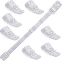 Thumbnail for Bebe Earth Furniture Straps - Anti Tip Strap for Baby Proofing & Child Safety - 8 Pack - White - liquidation.store