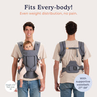 Beco 8 Cool Mesh Baby Carrier Newborn to Toddler - 3-20 kg (Black) - liquidation.store