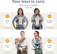 Beco Gemini Cool Mesh Baby Carrier Newborn to Toddler - Cool Grey Geometric - liquidation.store