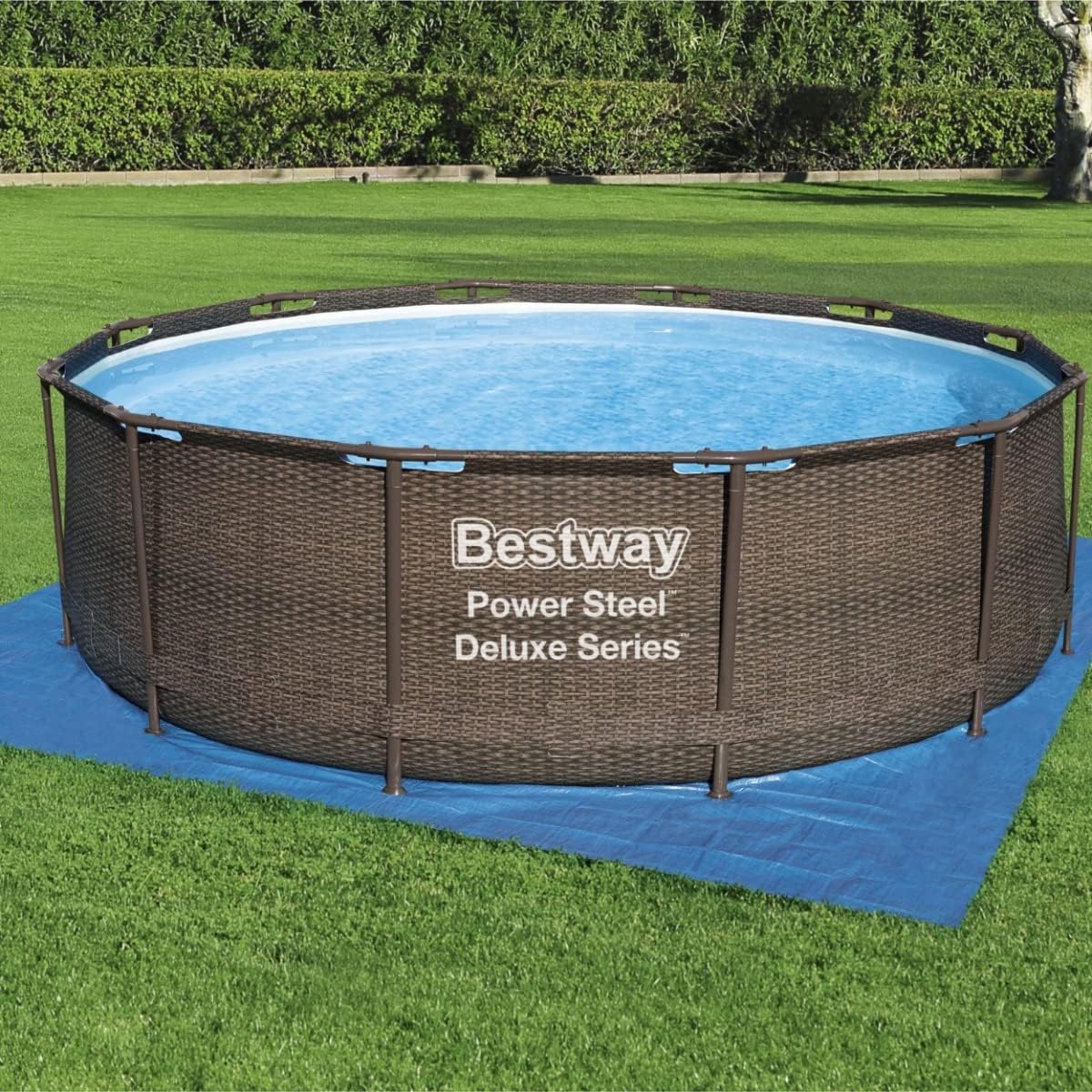 Bestway Swimming Pool Floor Protector 13 x 13 ft - Blue - liquidation.store