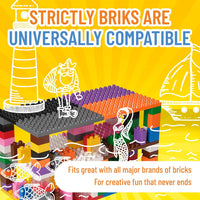 Thumbnail for Big Brik Tower Set by Strictly Briks - 98 Briks & 12 Baseplates - liquidation.store