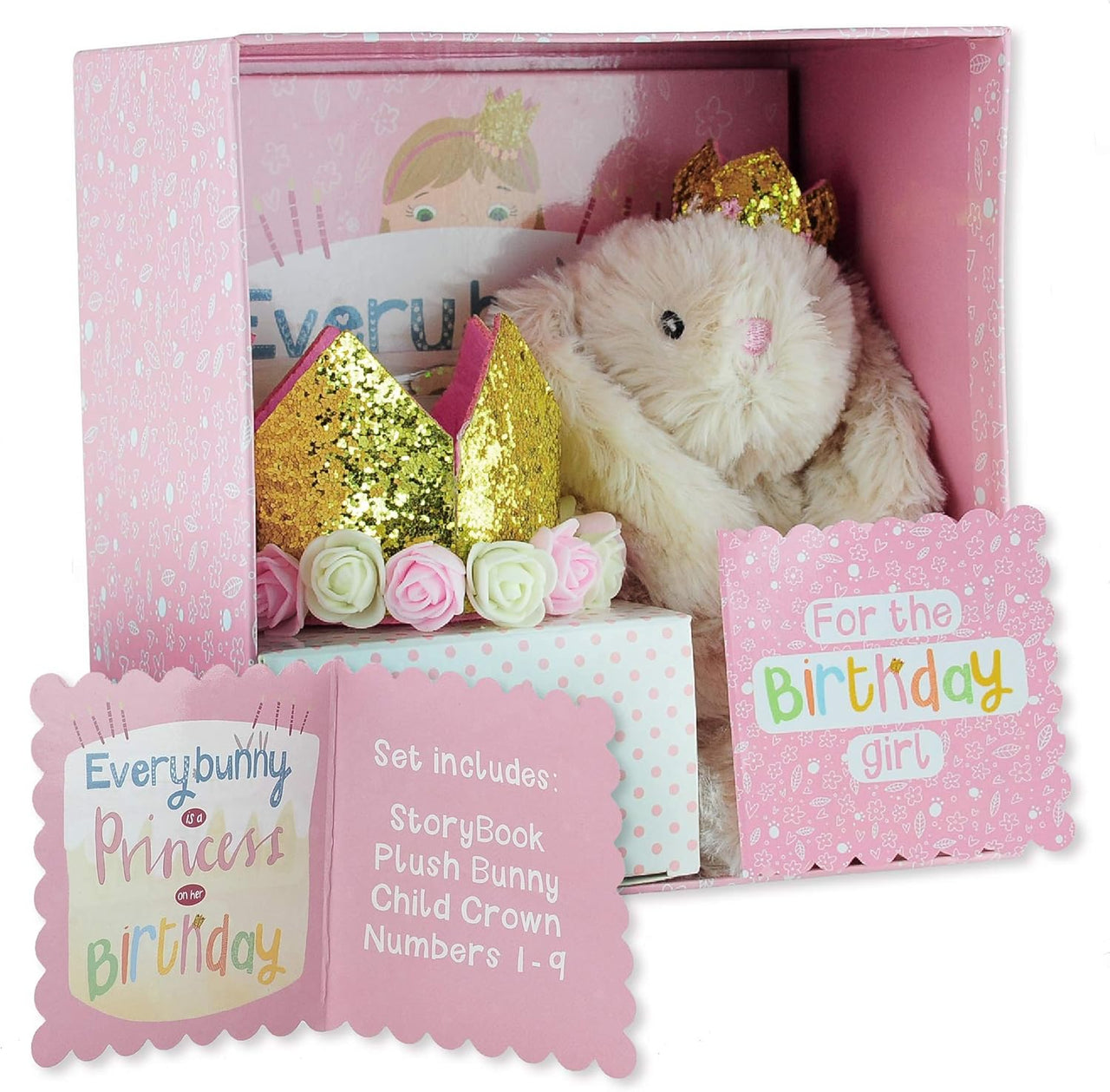 Birthday Bunny Gift Set for Baby, Toddler, and Girls Ages 1 - 9 YRS - liquidation.store