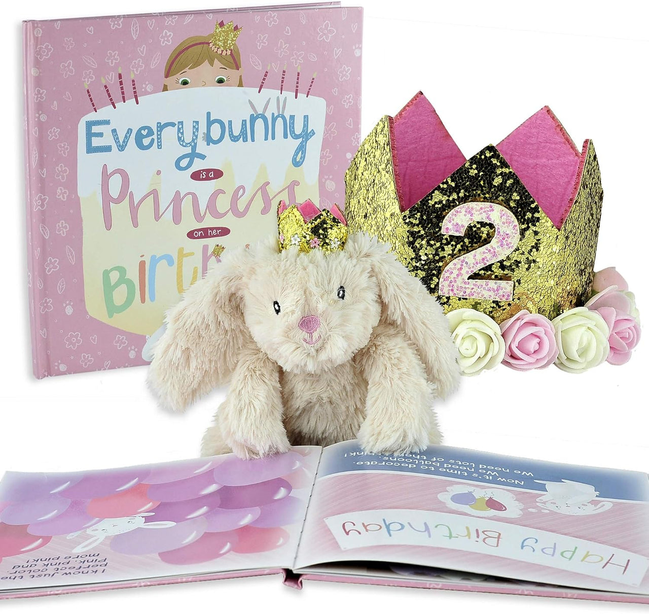 Birthday Bunny Gift Set for Baby, Toddler, and Girls Ages 1 - 9 YRS - liquidation.store