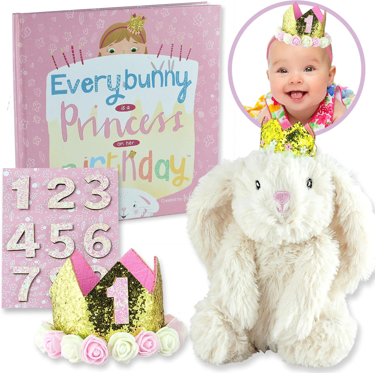 Birthday Bunny Gift Set for Baby, Toddler, and Girls Ages 1 - 9 YRS - liquidation.store