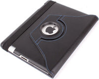 Thumbnail for Black Faux Leather Rotating iPad Case For Apple iPad 4|iPad 3 - liquidation.store