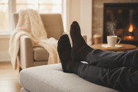 Thumbnail for Black Heavy Cushioned Thermal Socks with Extra Wide Top - Size 6 - 11 (3 Pairs) - liquidation.store