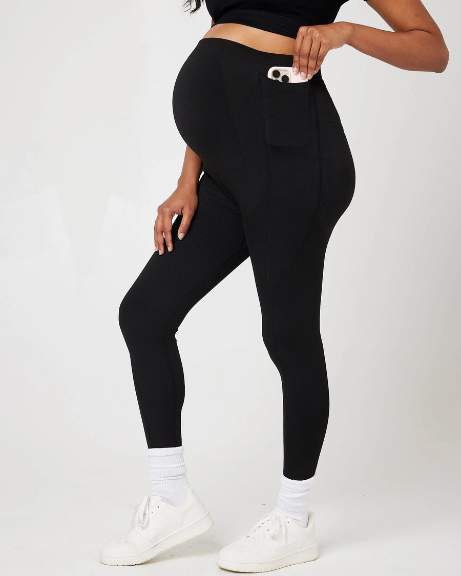 Snuggz Maternity - Black Sculpt Legging (Various Sizes)