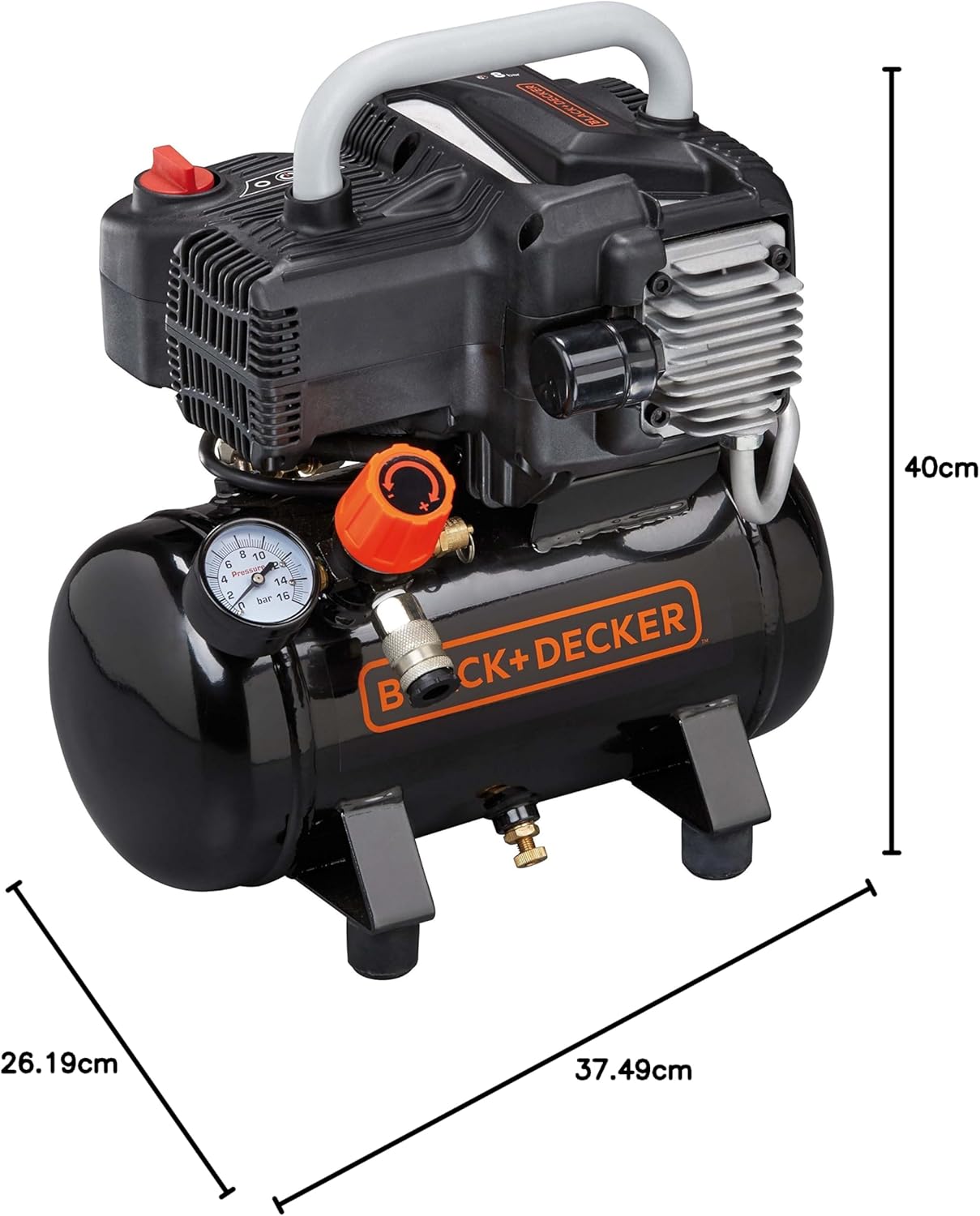 Black+Decker 195/6 NK Air Compressor, 230 V - liquidation.store