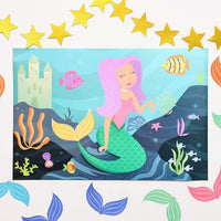 Blue Panda Pin The Tail Mermaid Party Game (2 Pack) - liquidation.store