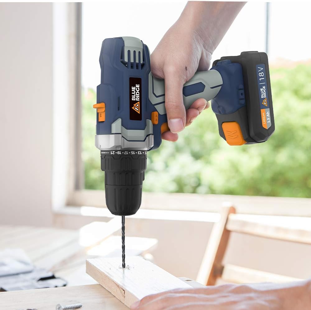 BLUE RIDGE 18V Cordless Drill Driver BR2809 - liquidation.store