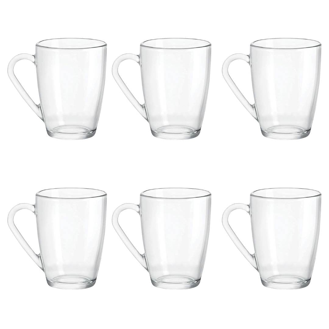 Bormioli Rocco Icon Glass Mug, 320ml - 6 pack - liquidation.store