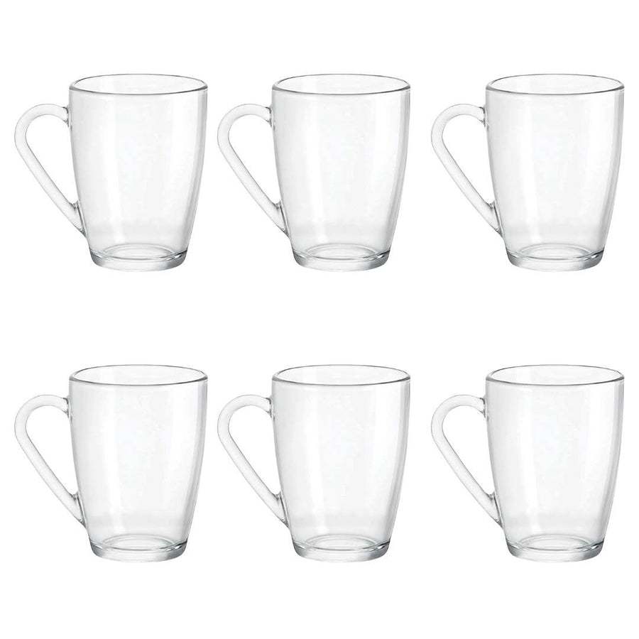 Bormioli Rocco Icon Glass Mug, 320ml - 6 pack - liquidation.store