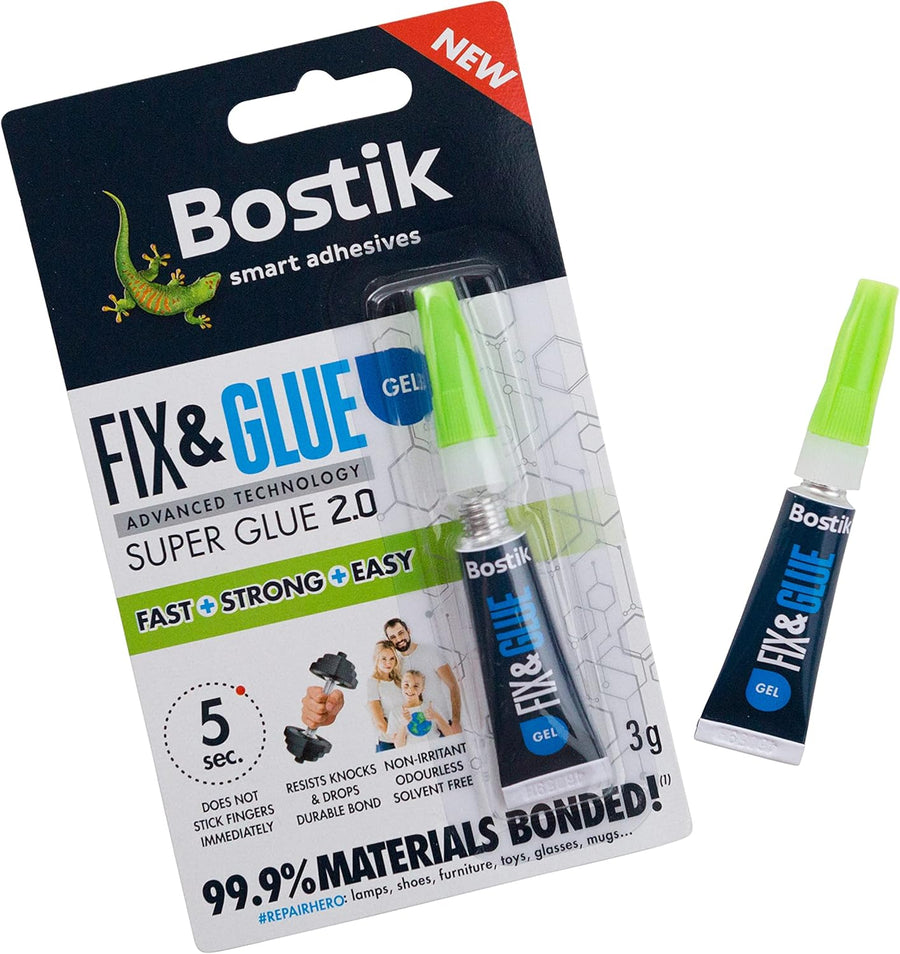 Bostik Fix & Glue Gel 3g x 6 - liquidation.store