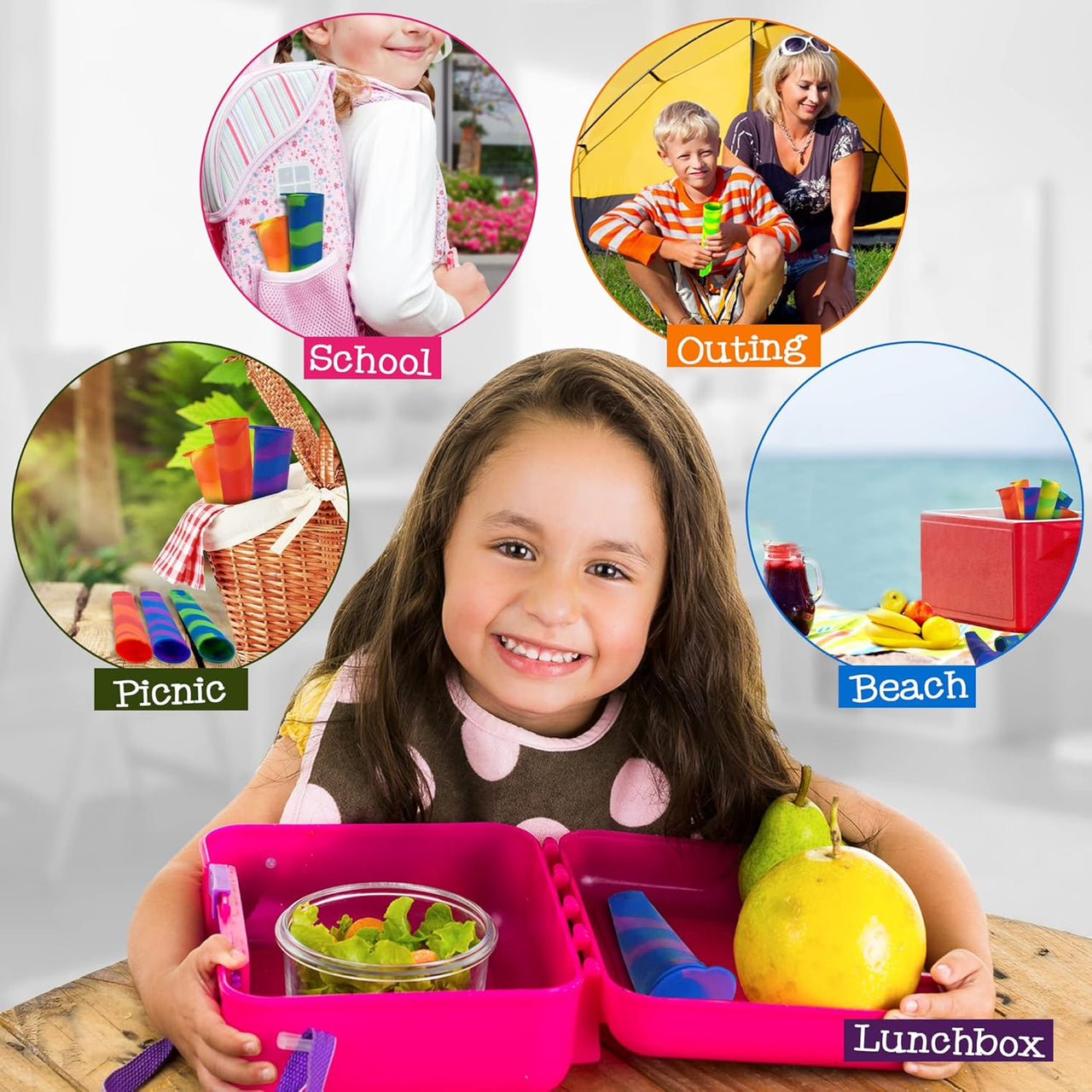 BRAMBLE 10 Premium Silicone Ice Lolly Moulds BPA Free - liquidation.store