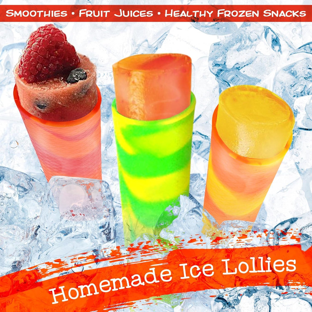 BRAMBLE 10 Premium Silicone Ice Lolly Moulds BPA Free - liquidation.store