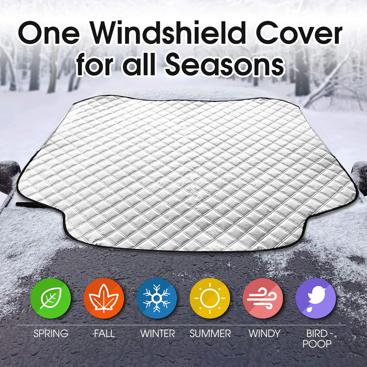 BRAMBLE Car Windscreen Sun Shade - 150 x 120cm - liquidation.store