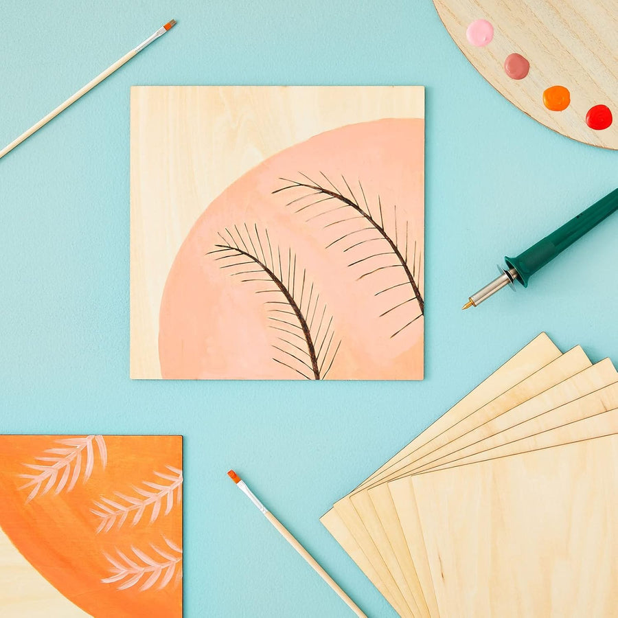 Bright Creations 8 x 10" Square Plywood Craft Sheets - 8 Pack - liquidation.store