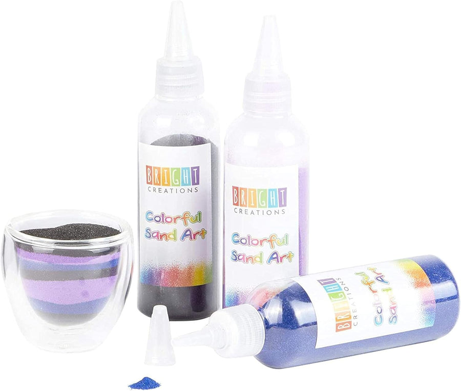 Bright Creations Coloured Sand Bottles Rainbow Colours (10 Pack) - liquidation.store
