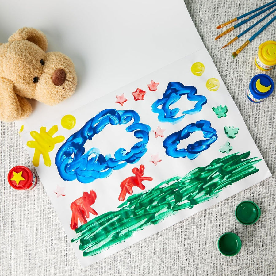 Bright Creations Finger Paint Pad for Kids - 50 Sheets - liquidation.store