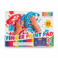 Bright Creations Finger Paint Pad for Kids - 50 Sheets - liquidation.store
