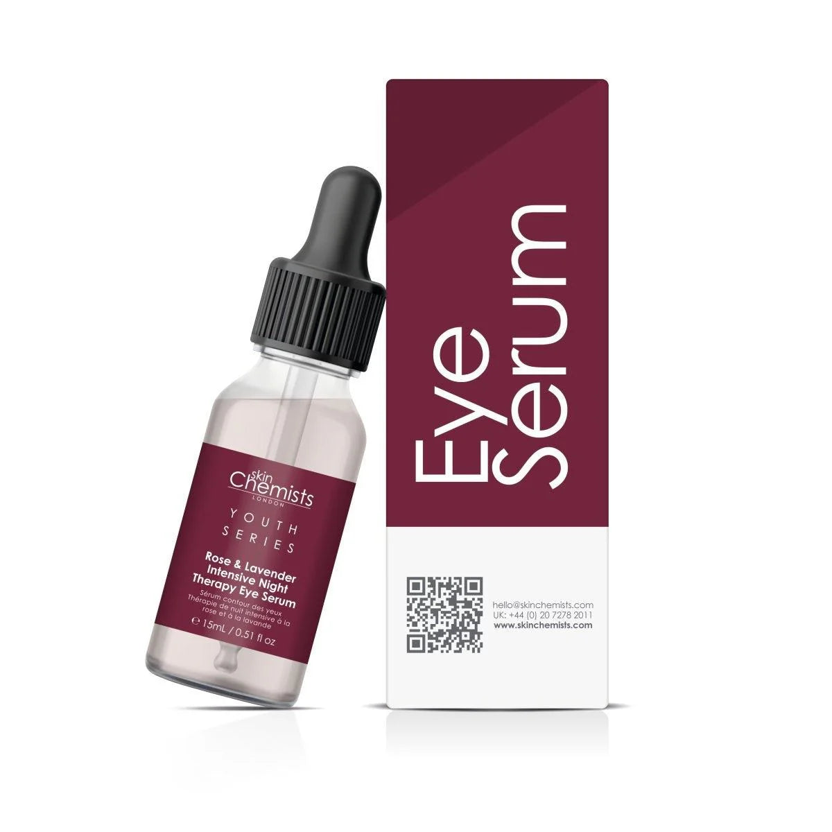 Skin Chemist Youth Series Rose & Lavender Intensive Night Therapy Eye Serum 15ml