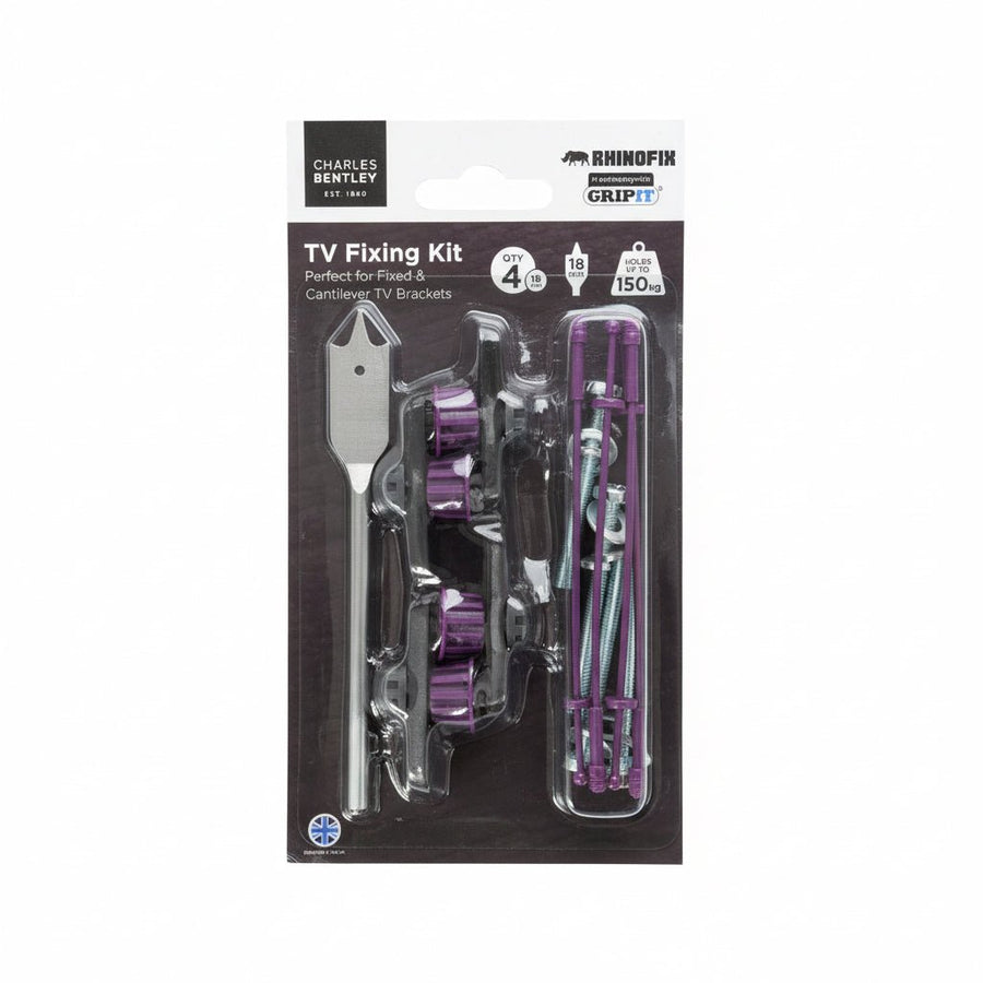 Charles Bentley Gripit Rhinofix Cantilever TV Fixing Kit - liquidation.store