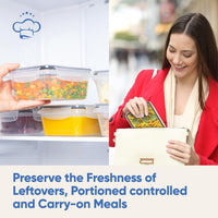 Thumbnail for Chef's Path 16 Piece Set of Storage Boxes BPA Free – Labels & 1 Chalk Marker - liquidation.store