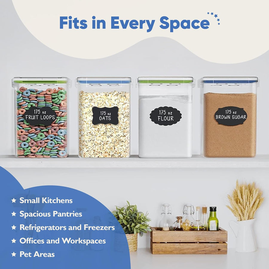 Chef's Path Kitchen Storage Box Set of 4 - XL (5.2L Each) - liquidation.store