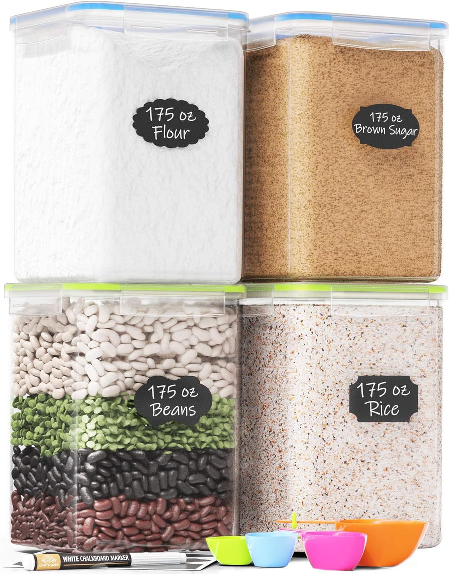 Chef's Path Kitchen Storage Box Set of 4 - XL (5.2L Each) - liquidation.store