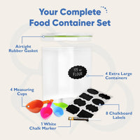 Chef's Path Kitchen Storage Box Set of 4 - XL (5.2L Each) - liquidation.store