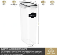 Thumbnail for Chef's Path Kitchen Storage Box - Set of 8 (BPA Free 2.8L) - liquidation.store