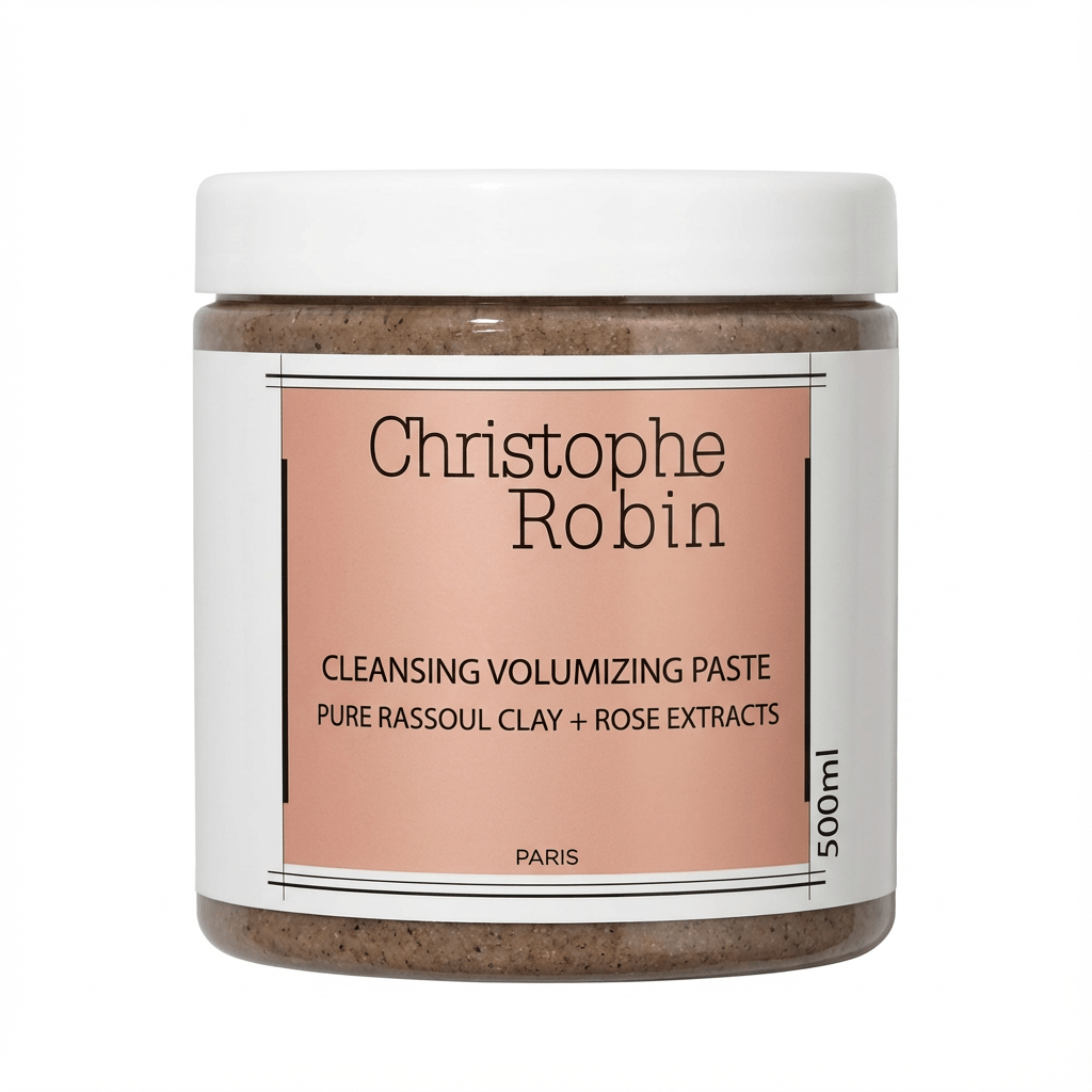 Christophe Robin Cleansing Volumising Paste Pure Rassoul Clay with Rose Extracts - 500ml - liquidation.store