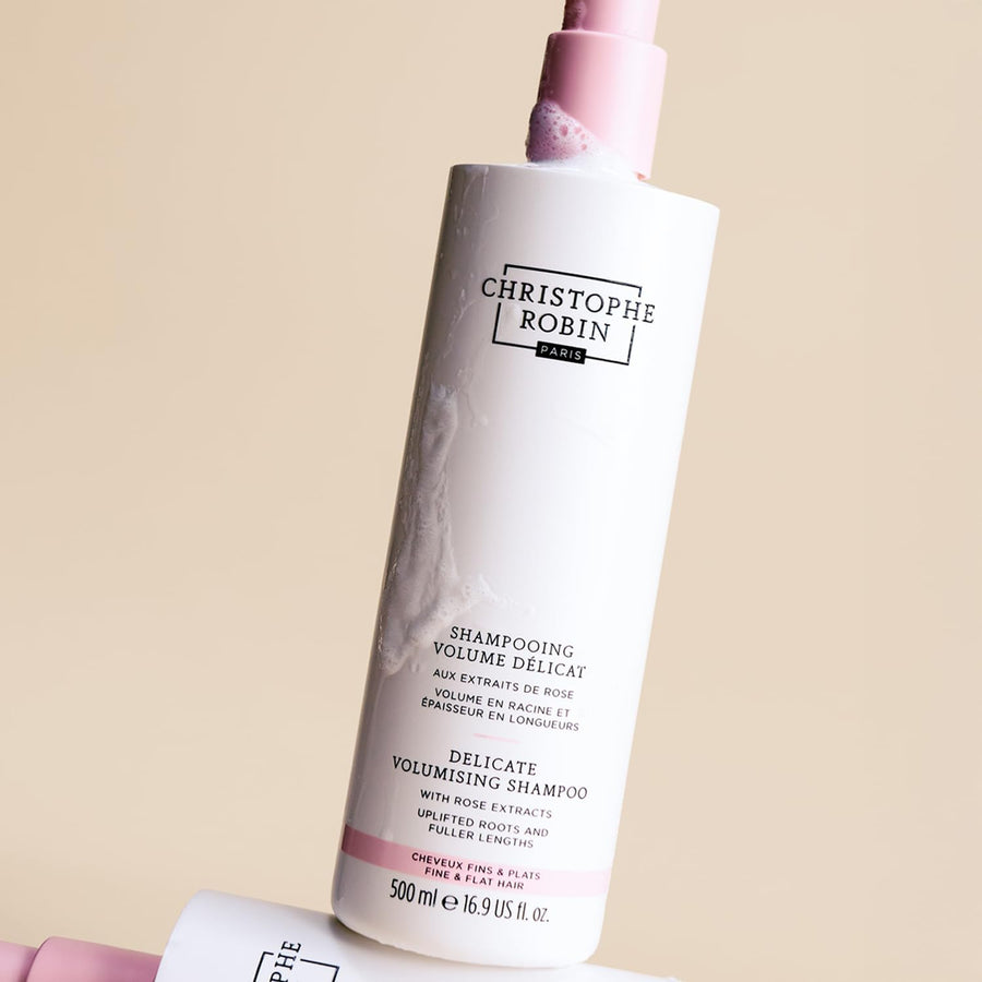 Christophe Robin Delicate Volumising Shampoo with Rose Extracts - 500ml - liquidation.store