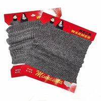 Thumbnail for Classic Rib Knit Multi - layered Neck Warmer Snood - Grey (One Size) - liquidation.store