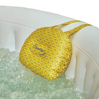 Thumbnail for CleverSpa TPU Yellow/Grey Geo Printed Inflatable Head Rests - 2 Pack - liquidation.store