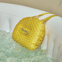 Thumbnail for CleverSpa TPU Yellow/Grey Geo Printed Inflatable Head Rests - 2 Pack - liquidation.store