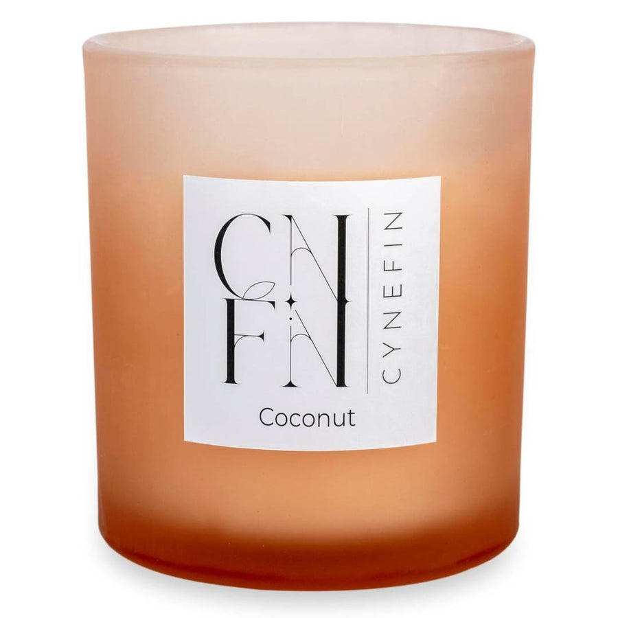 CNFN Coconut Scented Candle - 100% Coconut Wax (40 Hrs Burning) - liquidation.store