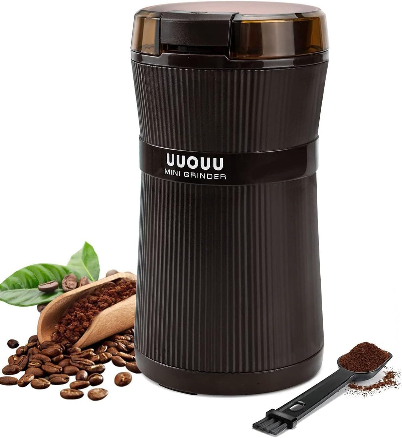 Coffee Grinder with Brush - 200W - liquidation.store