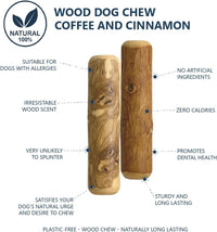 Coffee Wood Dog Chew Triple Pack with Coco Husk Rope Toy - Small Dog - liquidation.store