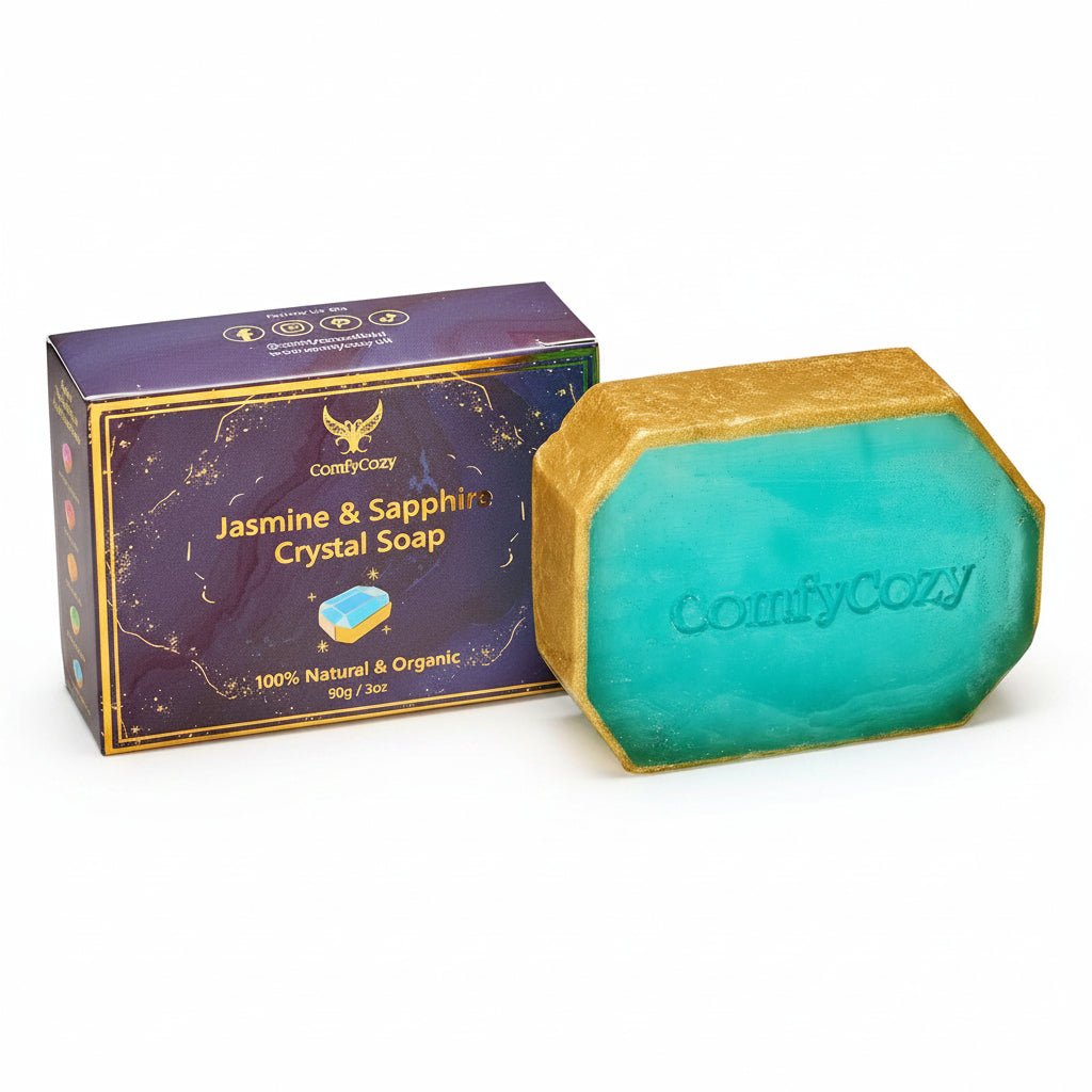 ComfyCozy Crystal Soap| Natural Hand & Body Wash - Jasmine & Sapphire - liquidation.store